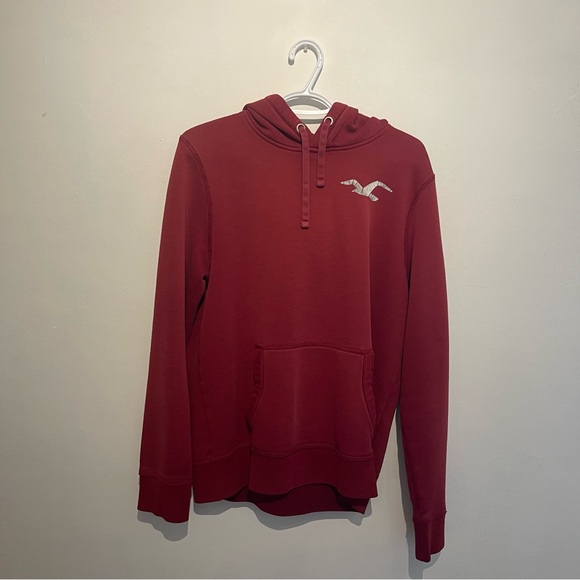 Hollister Maroon Hoodie for Men - Picture 1 of 6